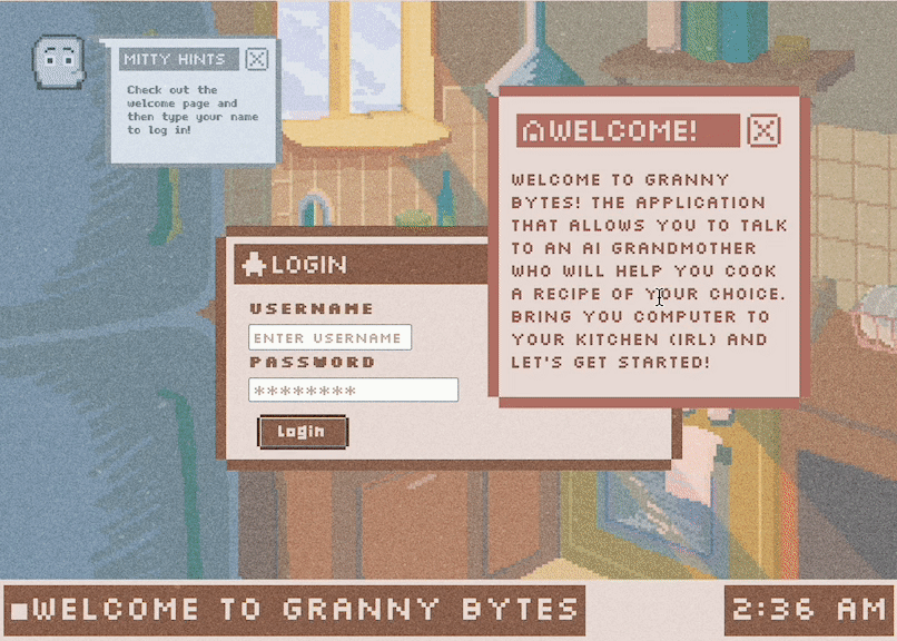 Granny Bytes — recipe steps animation