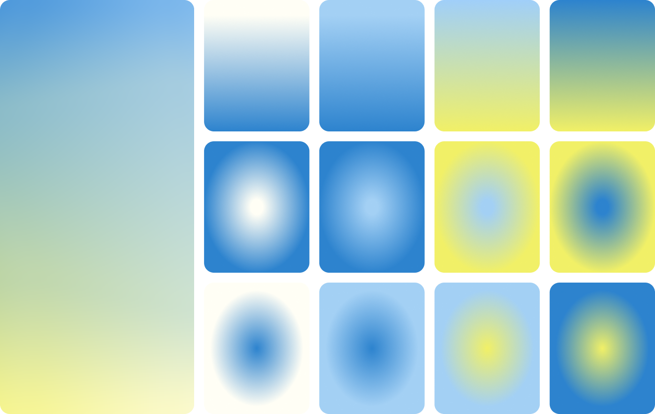 Brand colour palette with gradient swatches used across the Sights and Insights interface