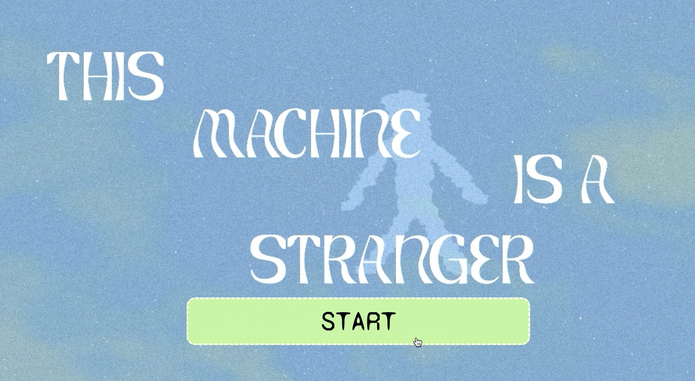 First Screen of the User Interface